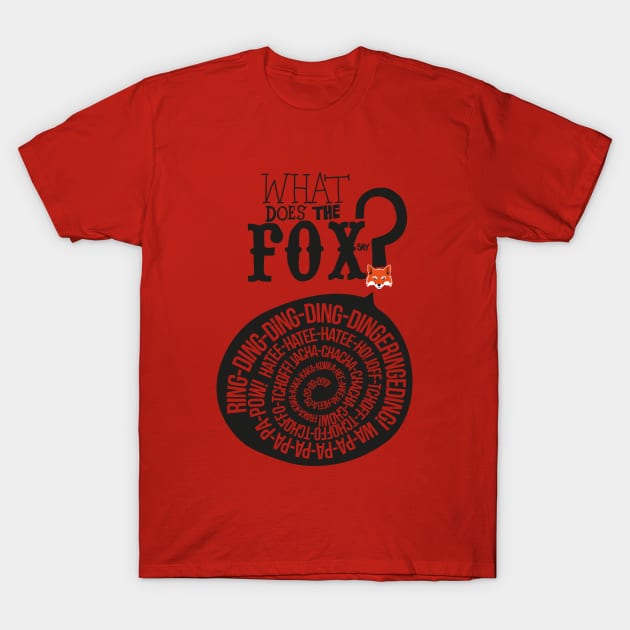 What Does the Fox Say? T-Shirt by innercoma@gmail.com